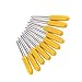 Garosa 10pcs Plotter Knife Roland Cutting Knife Tungsten Steel Lettering Blade Plotter Blade with Cutter Blade for Cutting Plotter Yellow Cap with Band Saw Blades (30°)