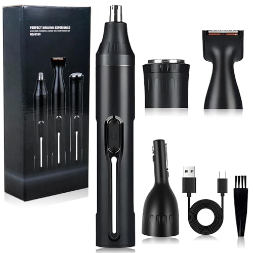 Nasenhaartrimmer Herren 4 in 1, Ohrhaarschneider...