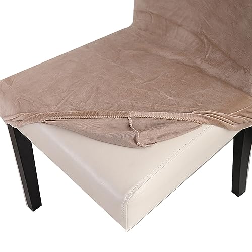 Housse de chaise en velours de qualité supérieure pour grand dossier de table