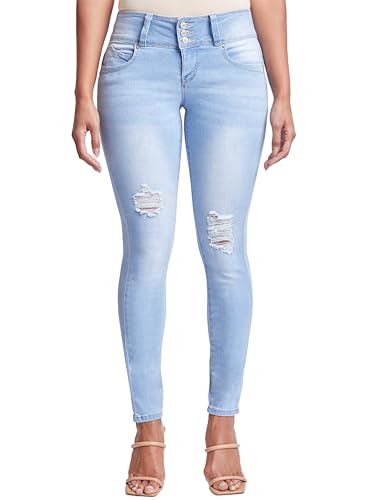 Royalty For Me Womens YMI Jeans Women's Sustainable Wannabettabutt Skinny Jeans