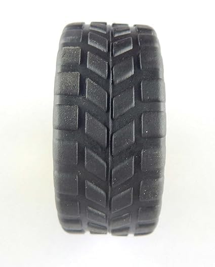 Image of Pack Of 4 65mm Robot Wheel-Reinforced Nylon-Sturdy Rubber-Increased Friction-Durable Rubber Tire-For BO Motors-Black And Yellow-