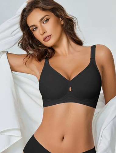 Avidlove Wireless Seamless Bras for Women No Underwire Padded Bra Full Coverage Comfortable Bras V Neck Everyday Bra4