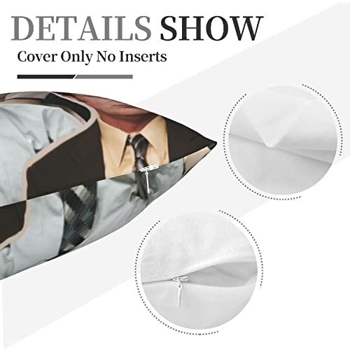 Zbenfm Throw Pillow Case The Office Merch Dwight Schrute Collage Cushion Home Living Room Soft Square Pillowcase Cover For Decor Bedroom Couch 18 X 18 Inch, One Size #TOP2