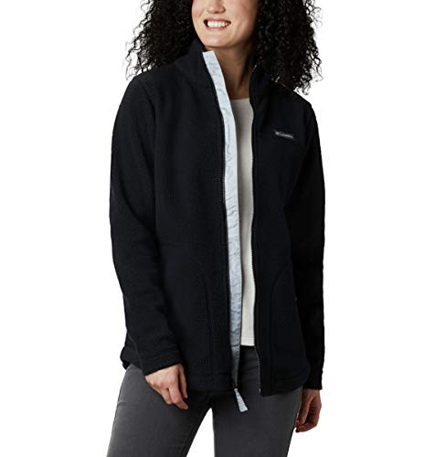 Columbia Women's Northern Reach Sherpa Full Zip, Black, Medium