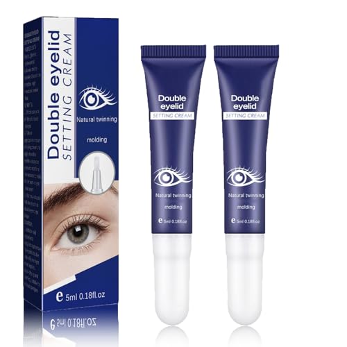 Double Eyelid Defining Cream - Crema de elevación de párpados para agrandar los ojos, permanente, invisible para dar forma a los párpados (2P, 10 ml)