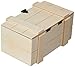 Darice Unfinished Wooden Box with Hinged Curved Top, 7.5