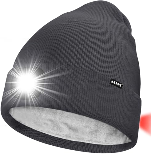Bonnet LED rechargeable USB avec feu arrière clignotant rouge pour course