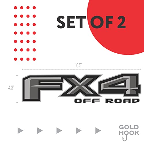 Fx4 Offroad Decals For Ford F150 F Truck Super Duty Stickers (Black / Gray) #TOP1