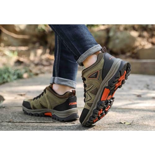 Men’s Outdoor Hiking Shoes Waterproof Non-Slip Low-Top Hiking Sneakers Durable Trail Walking Shoes for Travel Adventure3