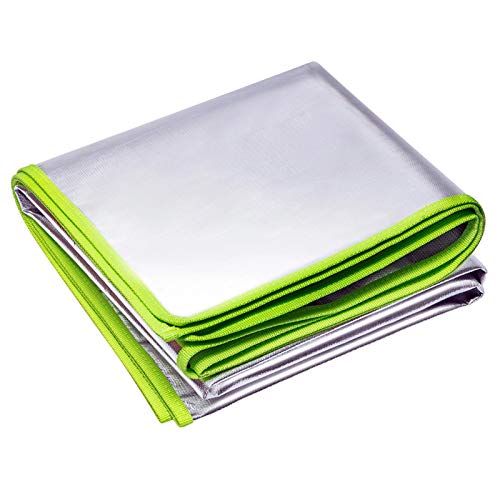 Fireproof Mat Deck Protection, Fire Pit Floor Mat Ground Cover BBQ Grill Mat, Under The Grill Mat Heat Resistant BBQ Gas Grill Splatter Mat, Fire Retardant Fireproof Blanket Protect Your Deck, Lawn