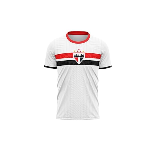 Camisa São Paulo Stencil Juvenil Branca