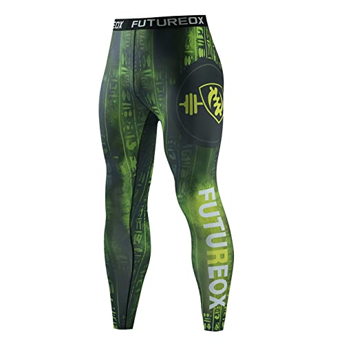 Leggings deportivos para hombre y hombre, pantalones de compresión para gimnasio, leggings con estampado retro, pantalones de capa base, pantalones de compresión para ciclismo, yoga, pantalones de