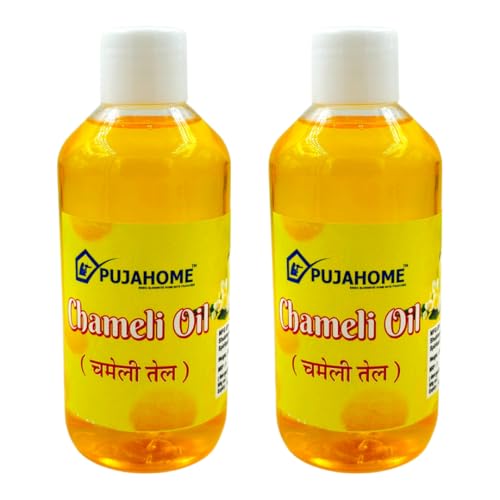 Image of Chameli Oil for Pooja - 200 ml, Pack of 2 | Jasmine Fragrance For Puja and Diya | Chameli Pooja Oil For Hanuman Ji Chola & Aarti, Akhand Deepak, Jyot re write this