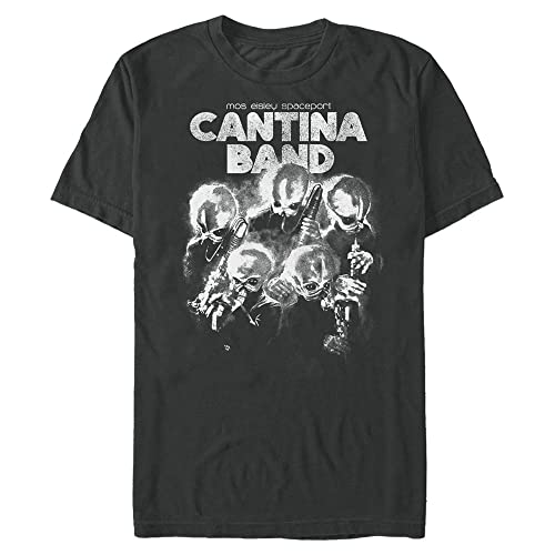 Camiseta Star Wars Modal Nodes de hombre ropa de algodón negra de Mos Eisley