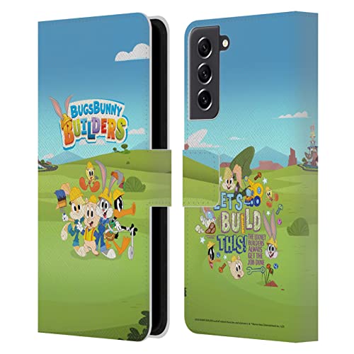 Bugs Bunny Builders étui portefeuille en cuir pour Samsung Galaxy S21 FE 5G