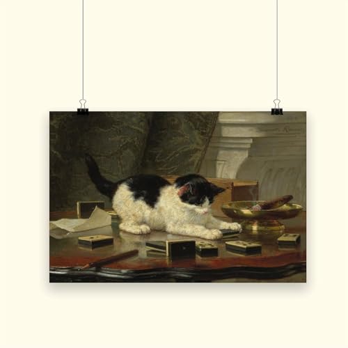 Toile décoration murale Henriette Ronner Knip pour masquer mur vide - 2