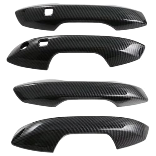 �h�A�n���h���L���b�v�g���� Compatible With BYD For Seal U For Sealion 6 2023-2025 4Pcs �ԊO���T�C�h�h�A�n���h���J�o�[�g���� LHD �J�[�{���t�@�C�o�[�u���b�N�ƌ݊�������(Carbon Fibe