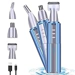 NOOA Ear Nose Hair Trimmer for Men Women USB Rechargeable Electric Facial Hair Trimmer with Dual-Edge Stainless Steel…