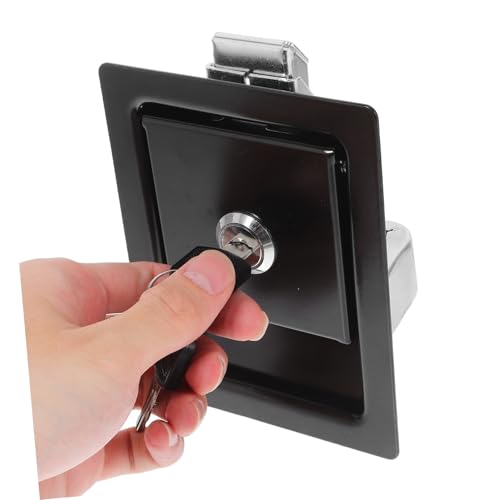 Serrure de porte pour coffret électrique avec design à traction