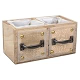 Matériau : bois Tiroir en bois marron 20x10x10,5h