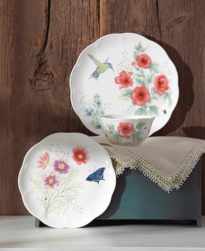 Lenox Butterfly Meadow Flutter Porcelain 12-Piece Dinnerware Set for 4 - image 9