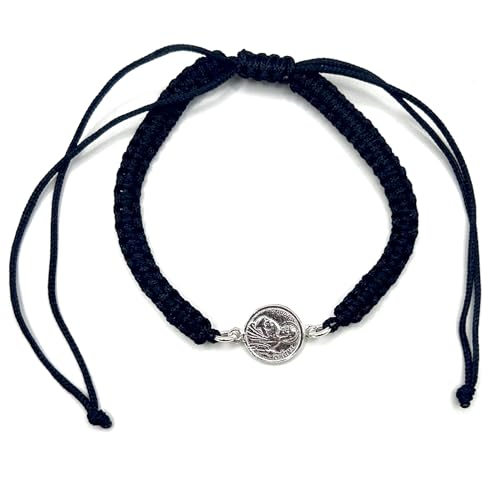 SAN JUDAS TADEO EN PLATA DE LEY (PULSERA MACRAME)