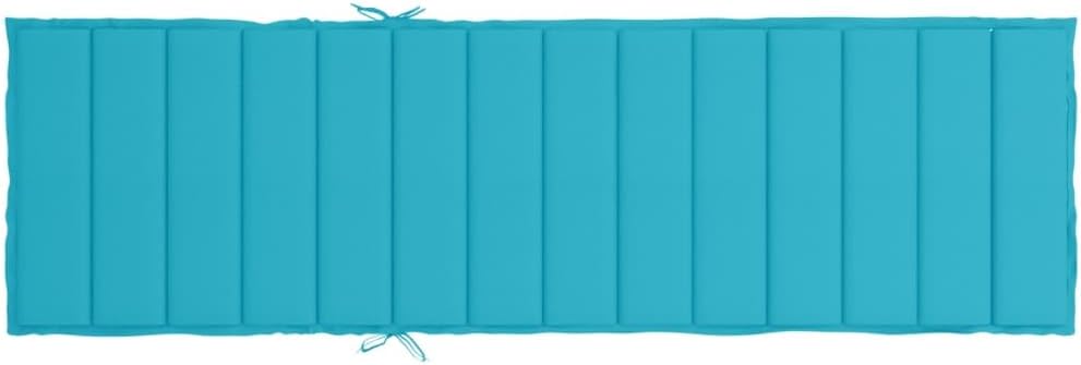 vidaXL Sun Lounger Cushion Ultra-Soft and Durable - Oxford Fabric Turquoise - Ideal for Indoor/Outdoor Use - Non-Slip Design