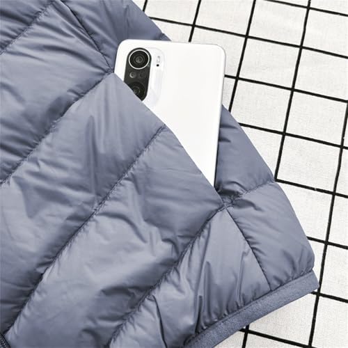 BILIKEYU Boys Girls Lightweight Quilted Down Jackets Zip up Winter Warm Packable Hooded Outwear Coats with4