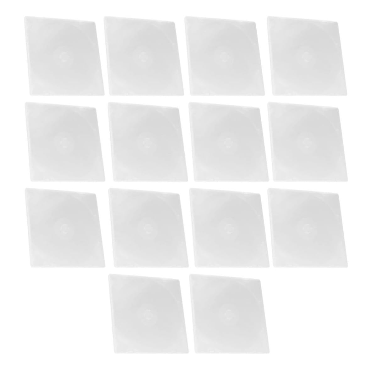 Estuches transparentes para CD de plástico numerables | Pack de 10 unidades portátiles