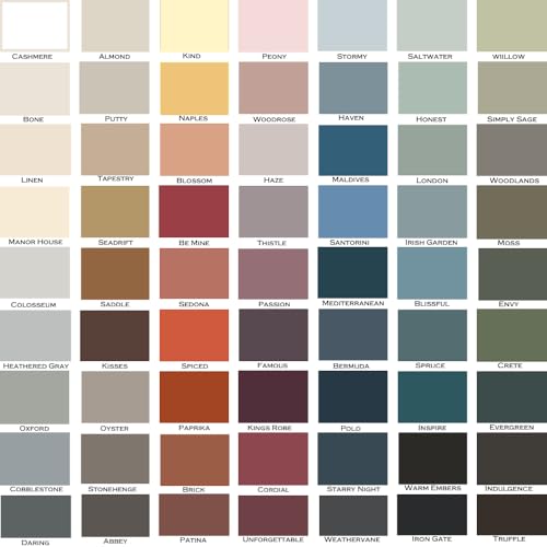 ALL-IN-ONE Paint, Iron Gate (black), Quart - Durable cabinet and furniture paint. Built in primer and top coat, no sanding needed. Includes our 30 featured color card.