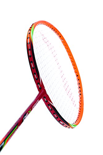 Image of Li-Ning Turbo X 90 Strung Badminton Racquet (Orange /Red, S2, 85-87 Grams, 28-30 lbs)