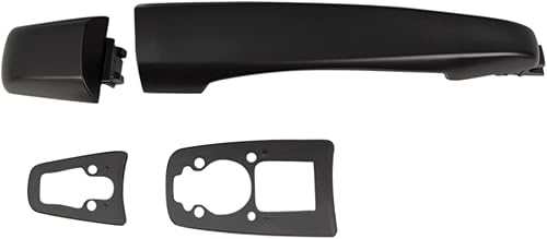 Miniatura 321 de TRQ Manija de la puerta exterior trasera izquierda del lado del conductor negra compatible con Honda Civic 2001-2005