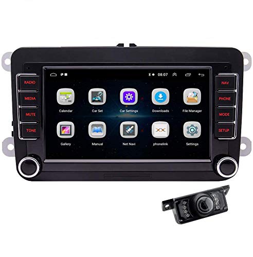 Android 10.0 Radio navegación GPS del coche de 7 pulgadas del coche estéreo Doble 2 Din unidad principal para VW Golf Jetta Passat Skoda RAM 1G 16G ROM con pantalla táctil USB SD CANBUS FM AM Blueto