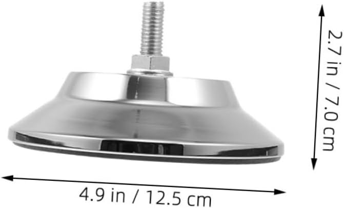 Happyyami Adjustable Pool Table Leg Pads 5-Inch Elevating Cushion for Foosball Tables Metal Adjustment Pads for Furniture Legs for Leveling and Support