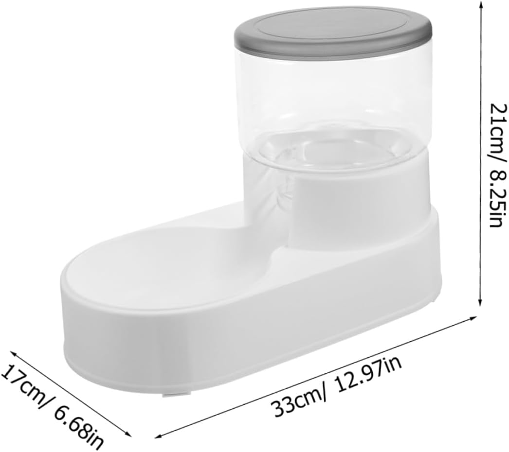 TOYANDONA Automatic PET Feeder Dispenser for Dogs and Cats 2pcs Tip Design Adjustable Food Portions Water Dispenser for Cats and Dogs