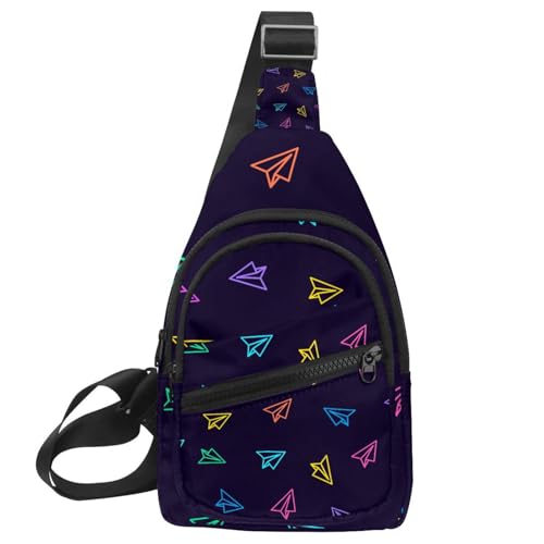 Sac à bandoulière multicolore imperméable homme sacoche urbaine sport