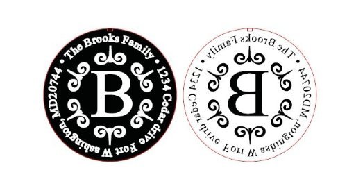 Custom Address Embosser - Personalize with Initials & Text - Hand-Held Embossing Stamp - Monogram, Seal Embosser Best for Books, Envelopes, Napkins