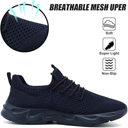 Image of EGMPDA Men's Tennis Shoes Slip On Running Walking Sneakers Casual Fashion Workout Gym Athletic Sport Hiking Sneakers Non Slip Shoe for Men