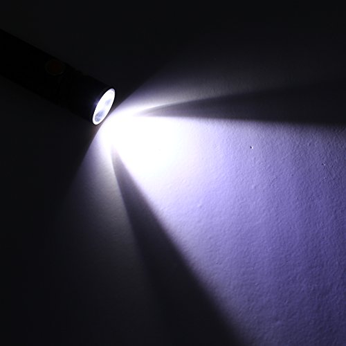 Lanterna portátil, portátil à prova d'água Zoom T6 + COB LED pequeno USB 4 modos projetor de bolso