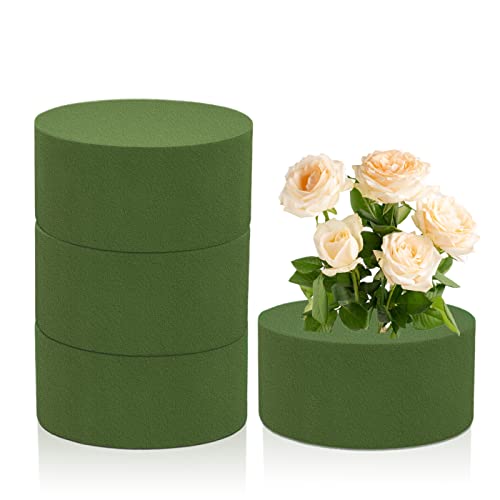 4 Pcs Floral Foam Round Artificial Flower Foam Blocks