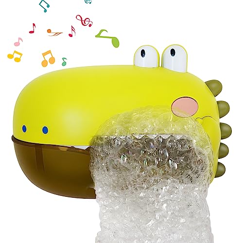 Image of LZZAPJ Baby Bath Bubble Maker，Kids Bath Toys for Toddlers Age 2-4，Infant Shower Bath Toys for Toddlers 1-3，Bathtub Toys Gift for Babies Boys Girls (Green)