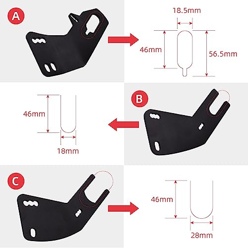 Support de garde-boue arrière pour moto pour éviter les projections - 6