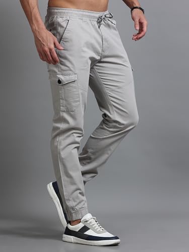 Image of U.S. Pitchers Mens Twill Laffer Cargo Joggers I 6 Pocket Utility Pants I Stylish Comfort Fit I 12 Colors I Sizes 30 to 38