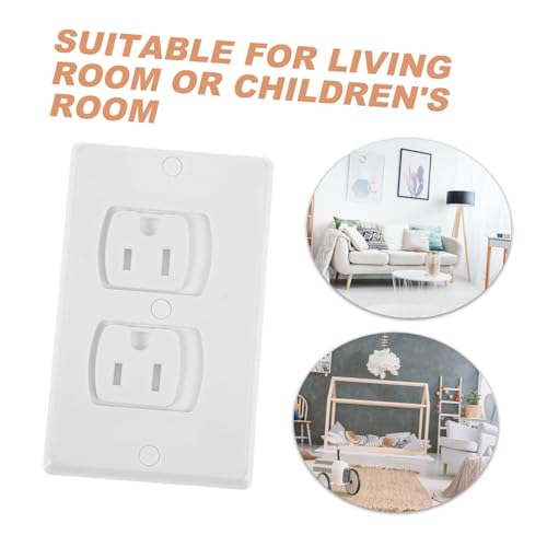 Cache-prises électriques Yardwe lot de 10 avec vis sécurité murale enfant