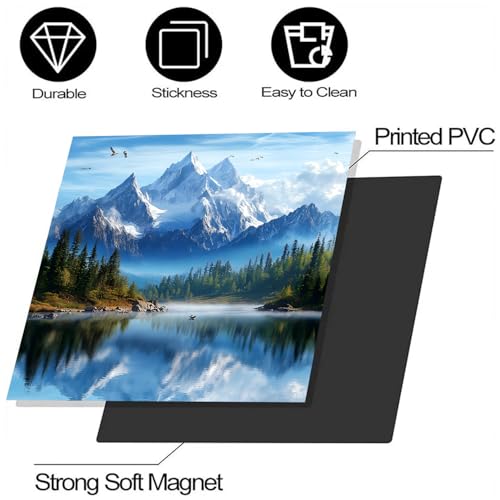 Image of BVBOX Dishwasher Magnet Cover 23 inchx26 inch, Reusable Magnetic Refrigerator Covers, Decorative Magnets Cover Fridge Door Skin Panel Stickers for Home Kitchen Appliance