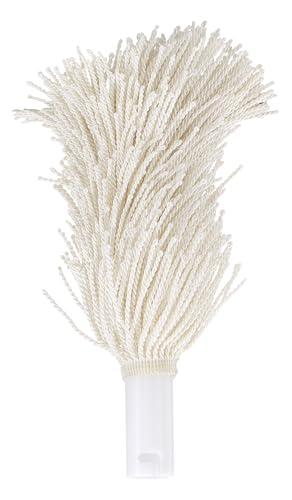 HENDI Bürsten, 2 Stück, geeignet für die HENDI Glaspolierer (236666), Mikrofaser-Borsten, zum Polieren von Gläsern, Mikrofaserbürsten, Ersatzbürsten, Poliermaschine, ø55x235mm, Aluminium, POM