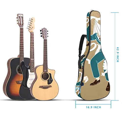 Housse de transport étanche pour guitare avec bandoulière réglable Motif roses, Multicolore 06, 42.9×16.9×4.7 in… - Les Beatles, Paul McCartney, John Lennon, RIngo Starr, George Harrison Housse de transport étanche pour guitare avec bandoulière réglable Motif roses, Multicolore 06, 42.9x16.9x4.7 in… – Image 6