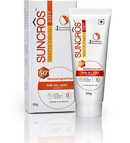 Image of Suncros Matte Finish Soft SPF 50+ - Tube of 50g Gel