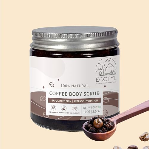 How to Make Your Own Natural Skincare Products at Home 35 Ecotyl Natural Coffee Body Scrub | For Gentle Exfoliation | No Si...