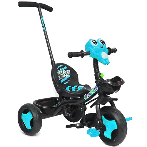 Image of Primo Kid Toys Tricycle for Kids 1 Years+, Plug & Play Tricycle for Kids. Ride on with Safety Seat Belt, Dual Storage Space & Parental Handle.